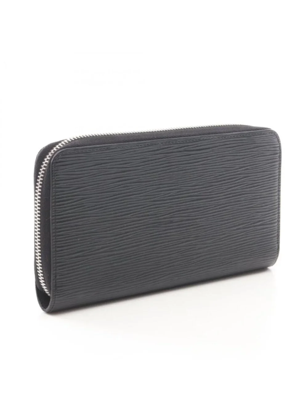Louis Vuitton Round Wallet Zippy Epi Noir Leather
